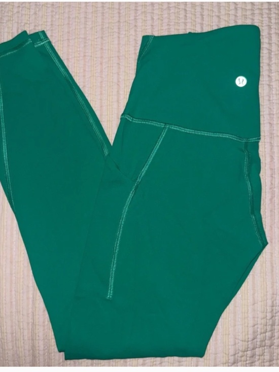 lululemon athletica Pants - Lululemon Align Pant II 25" Green Jasper High Rise Leggings Size 4